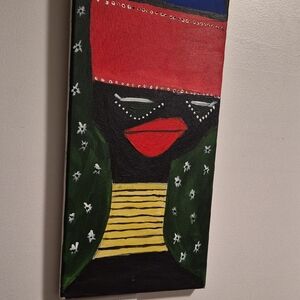 Colorful Abstract Portrait Canvas Art